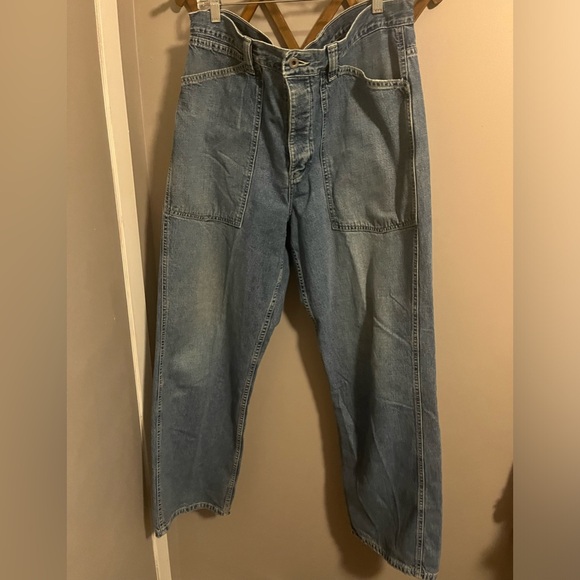 GAP Other - Vintage 90s gap jeans made in the US wide leg high rise unisex waist 36X32